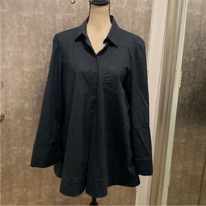 Jil Sander Navy cotton blouse, L